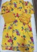 Yellow multicolour unstitched Three Piece